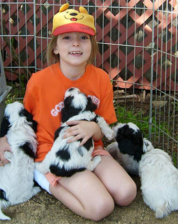 Kids love Fischer Farm puppies.